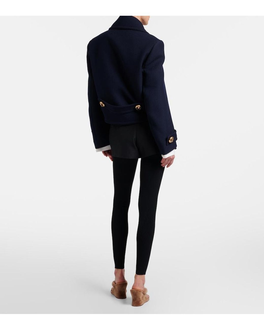 Balenciaga Black Jersey Leggings