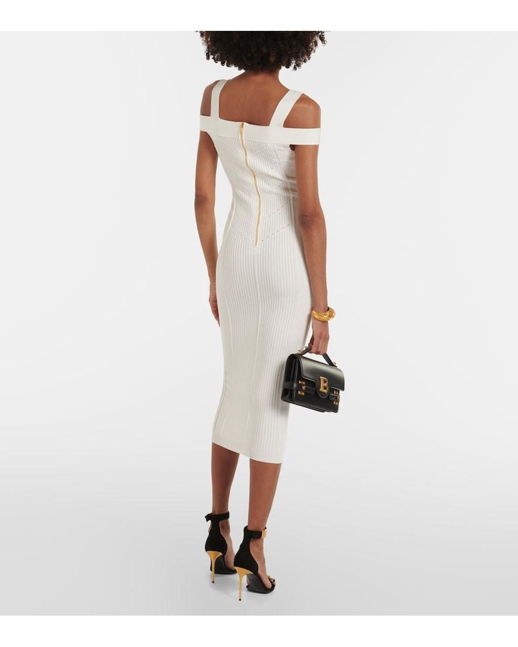 Balmain White Midi Dresses