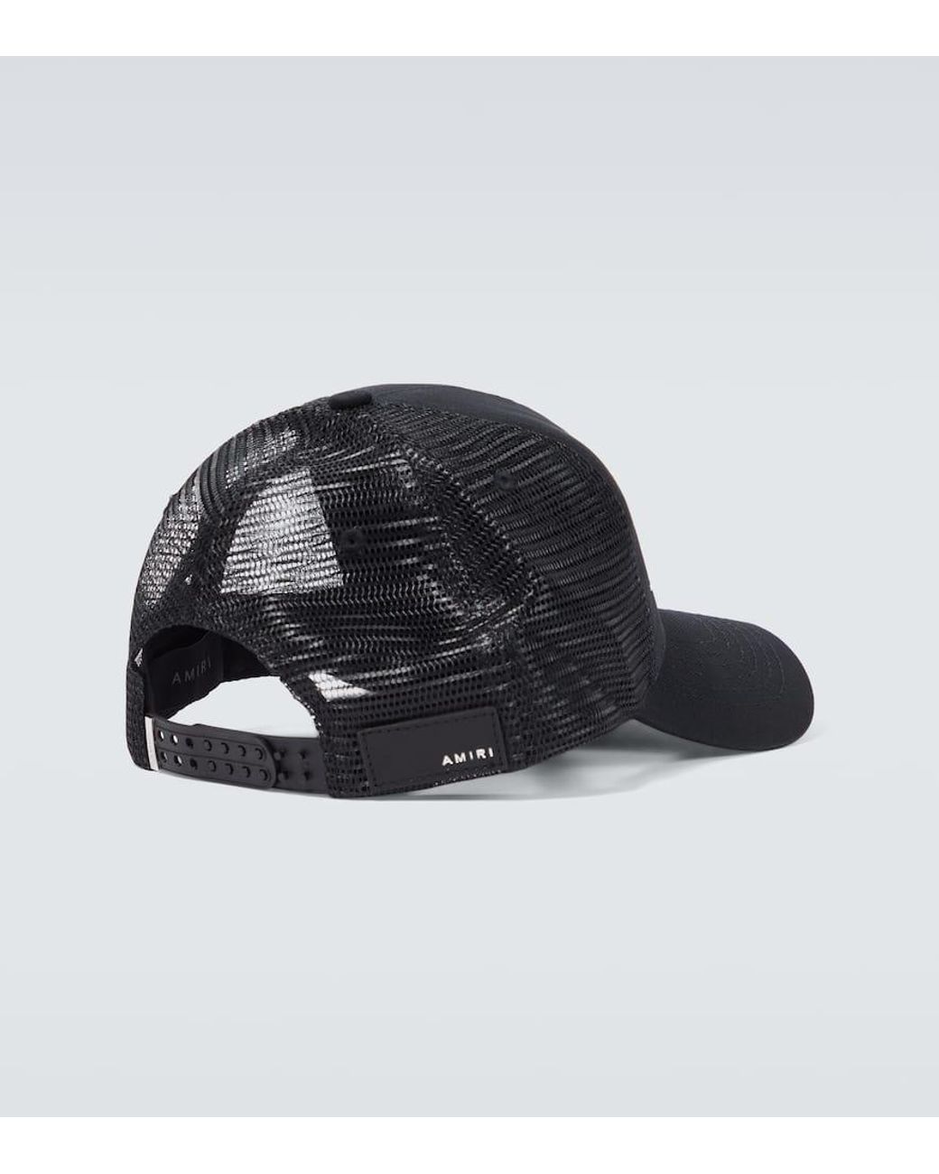 Amiri Black Trucker Hat Summer embroidery mesh cap AMIRI | Accessories | Black Amiri Trucker Hat Summer Mesh  main image 2