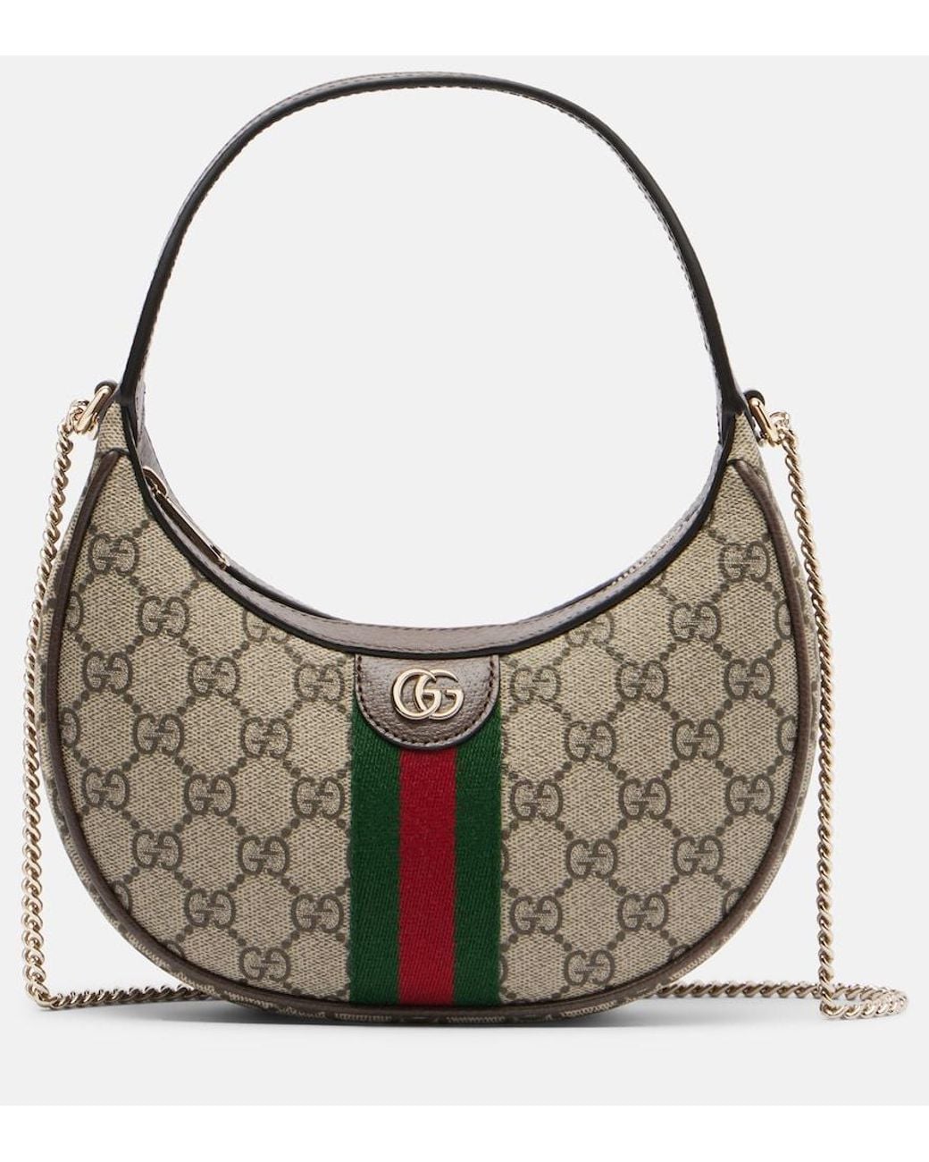 Gucci Gray "Ophidia" Handbag Small