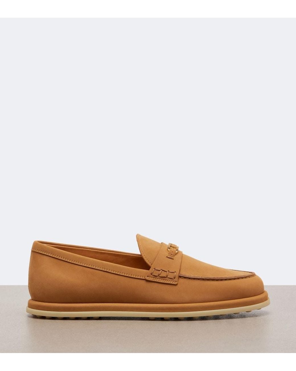 Tod's Brown T Timeless Leather Loafers