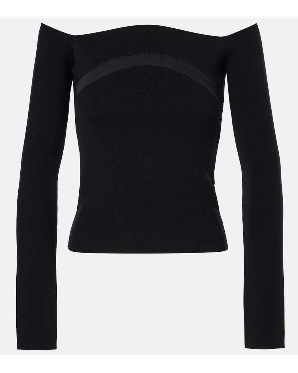 Nina Ricci Black Wool-Blend Top