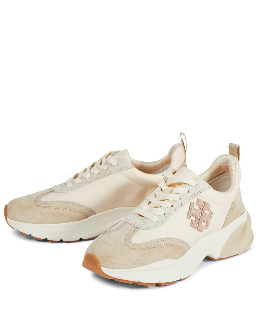 Tory Burch Leather And Suede Sneakers | Lyst UK