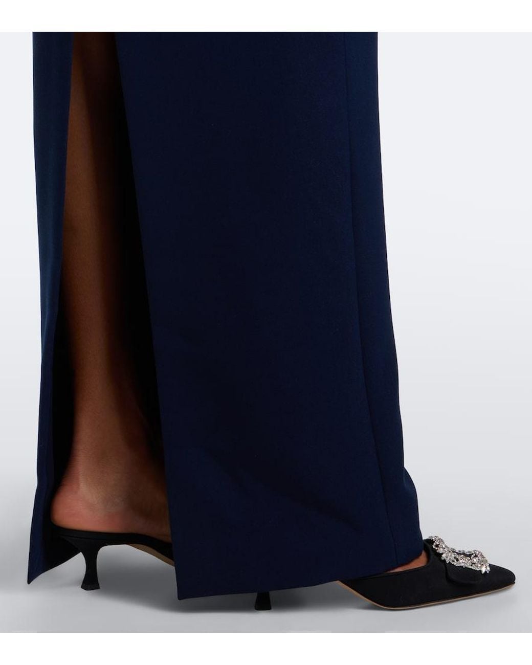 Roland Mouret Blue Crepe Gown