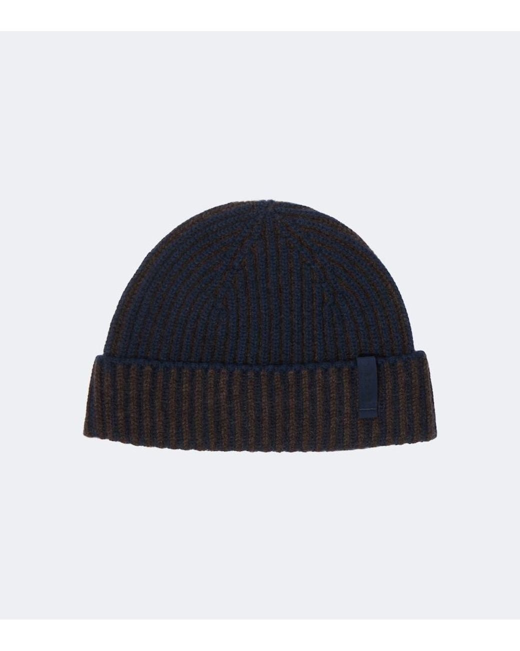 Sease Blue Dinghy Reversible Cashmere Beanie for men