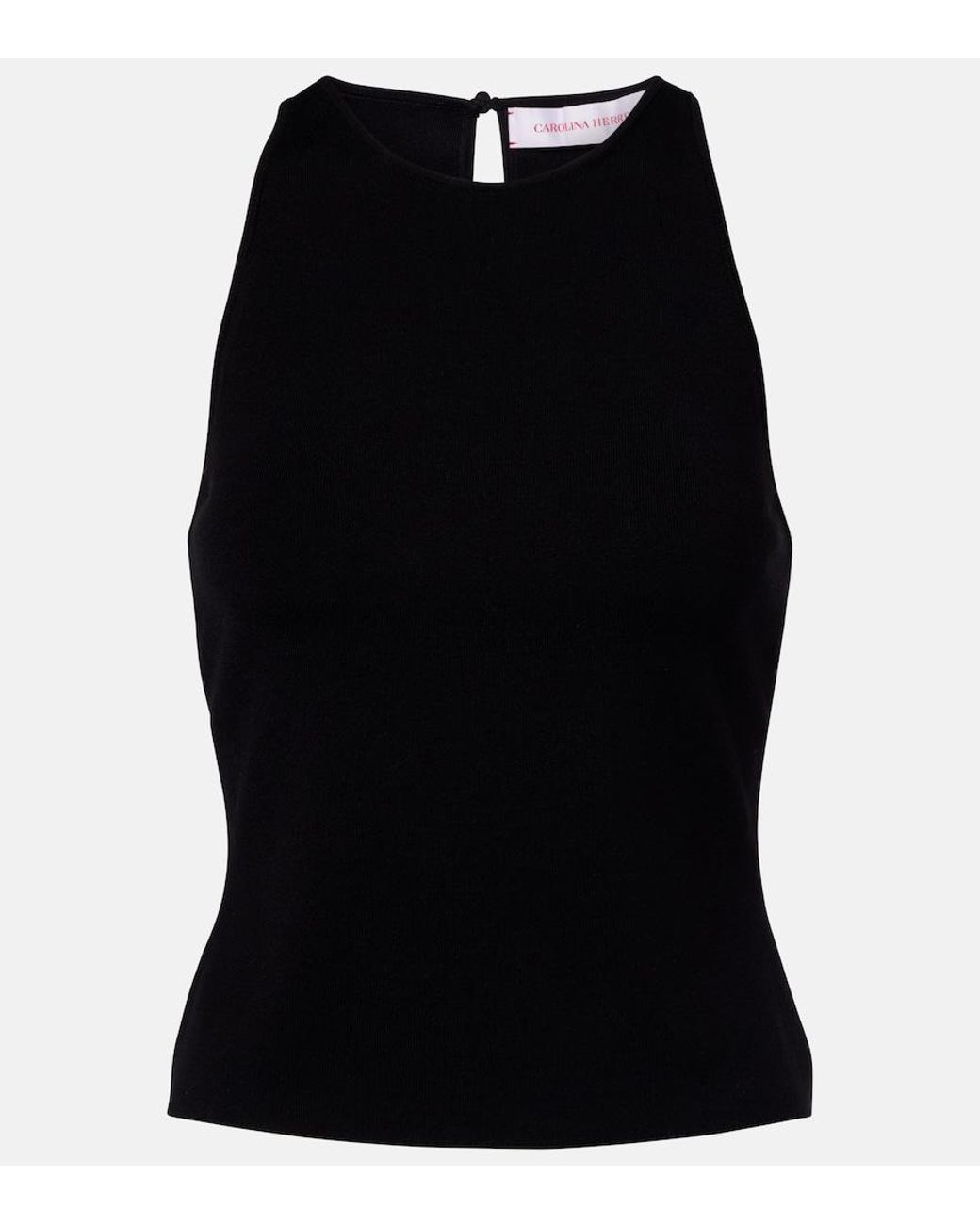 Carolina Herrera Black Knitted Top