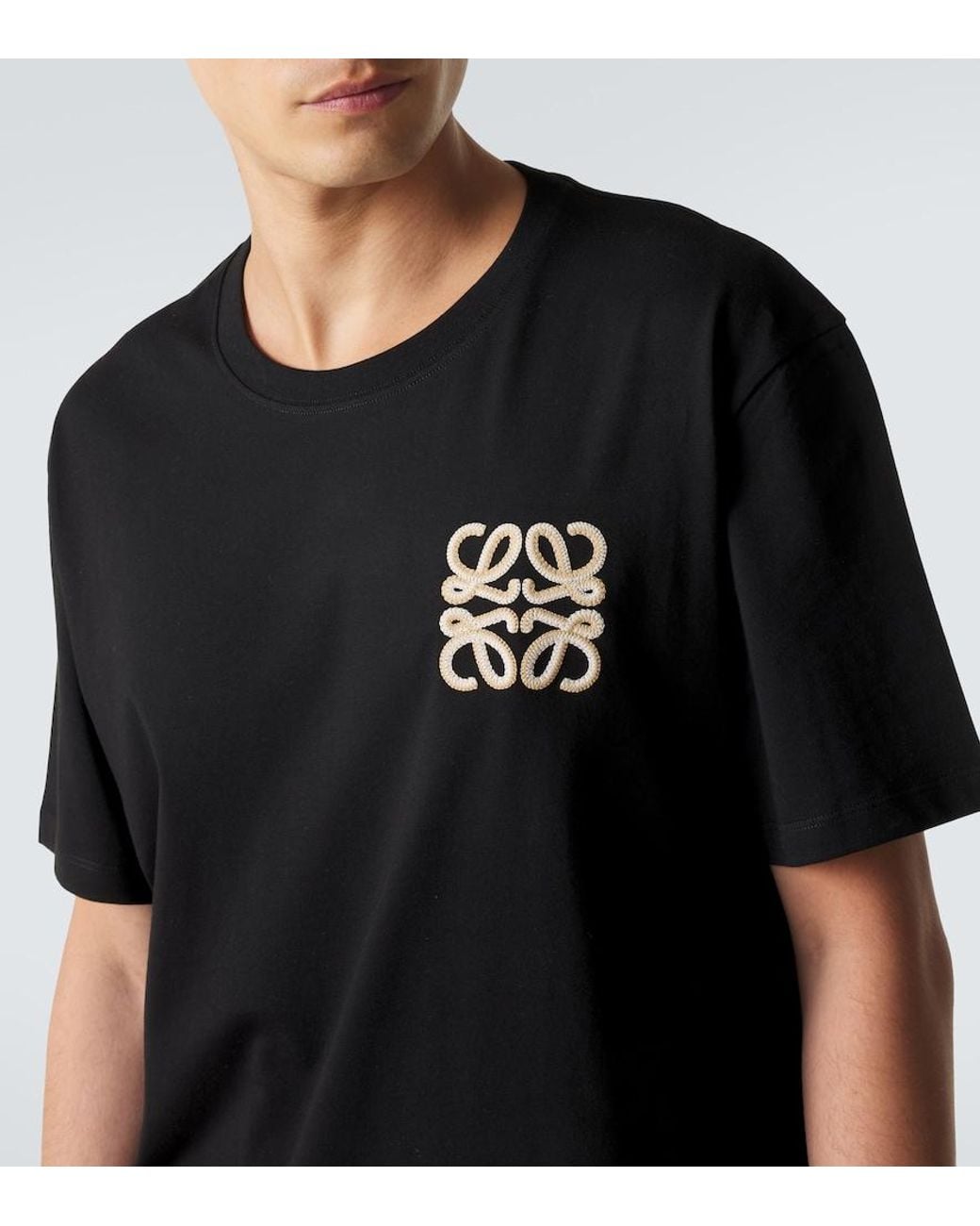 Loewe Black Paula's Ibiza Cotton Jersey T-Shirt for men