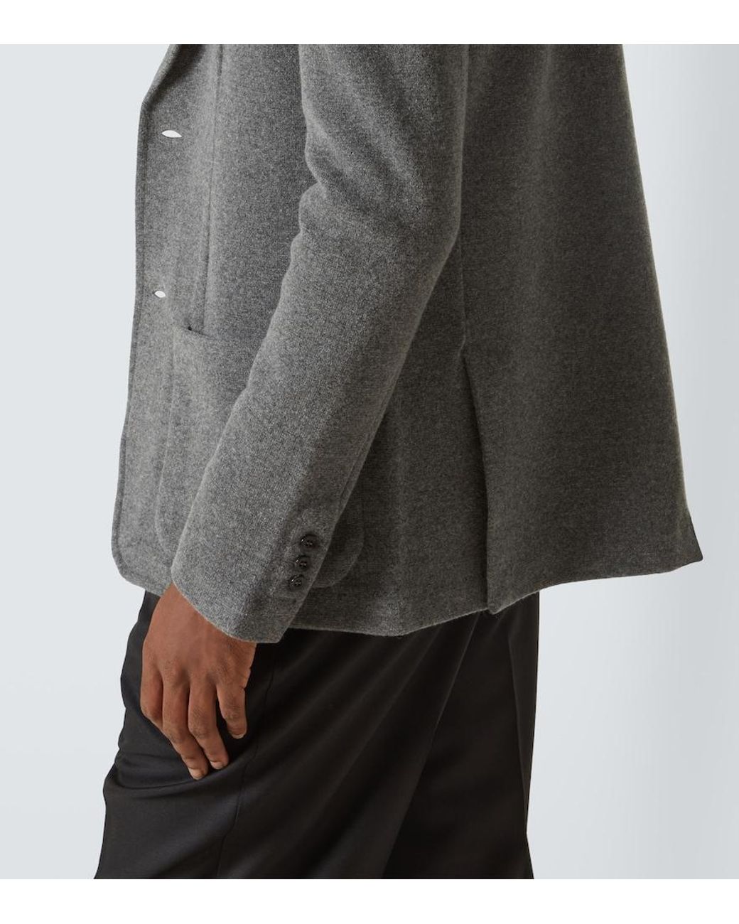 arch4 Gray Mr Poole Wool And Cashmere Cardigan for men