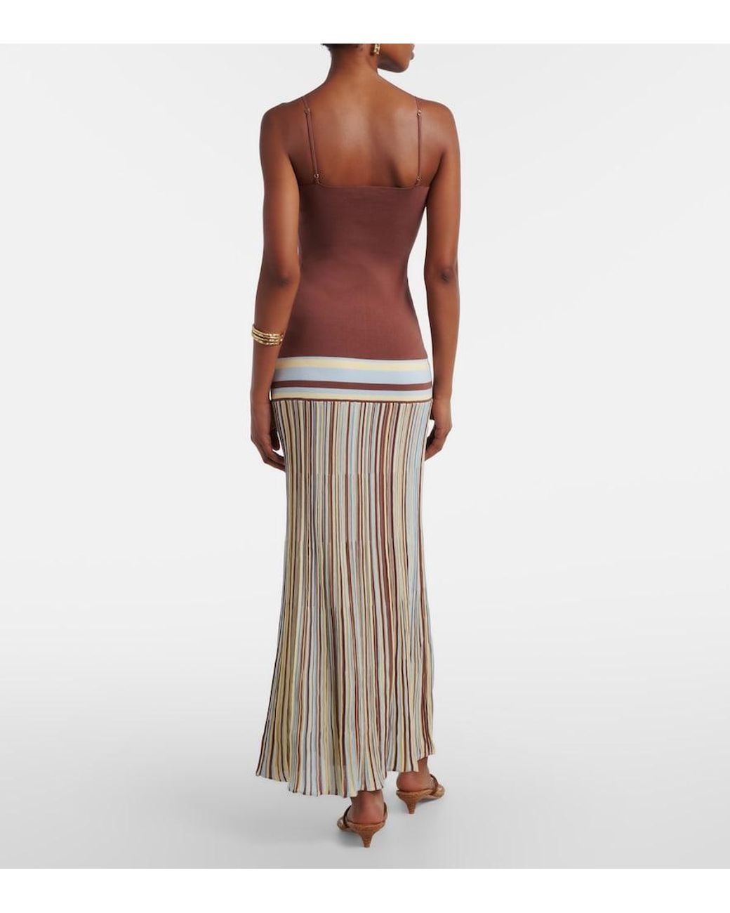 faithfull the brand citara maxi dress FAITHFULL Citara Maxi Dress in Pale Blue Stripe