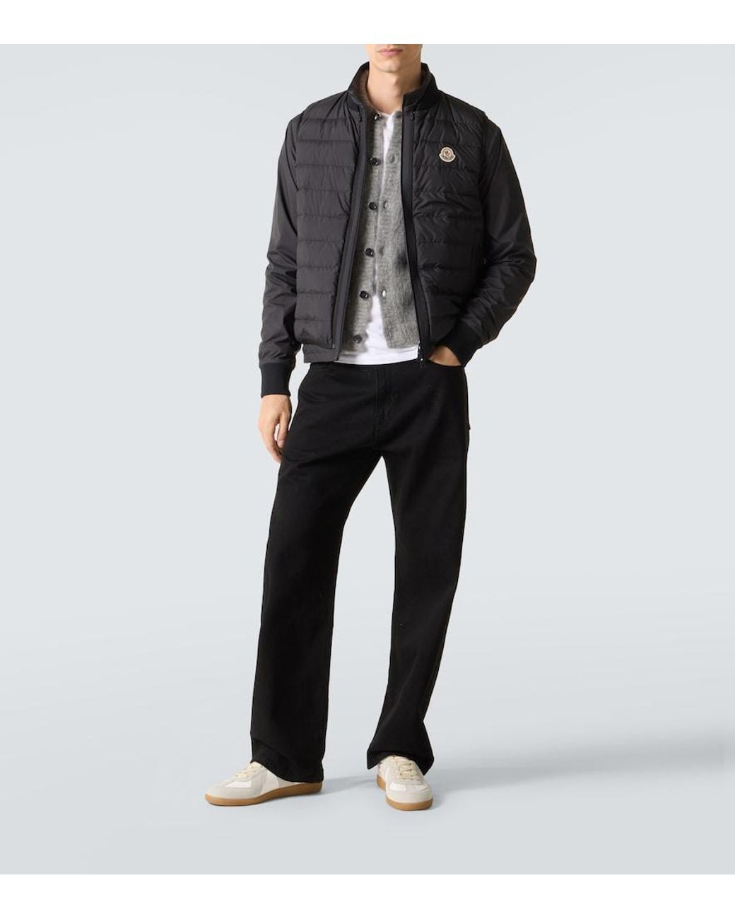 Moncler Black Verney Down-Paneled Jacket for men