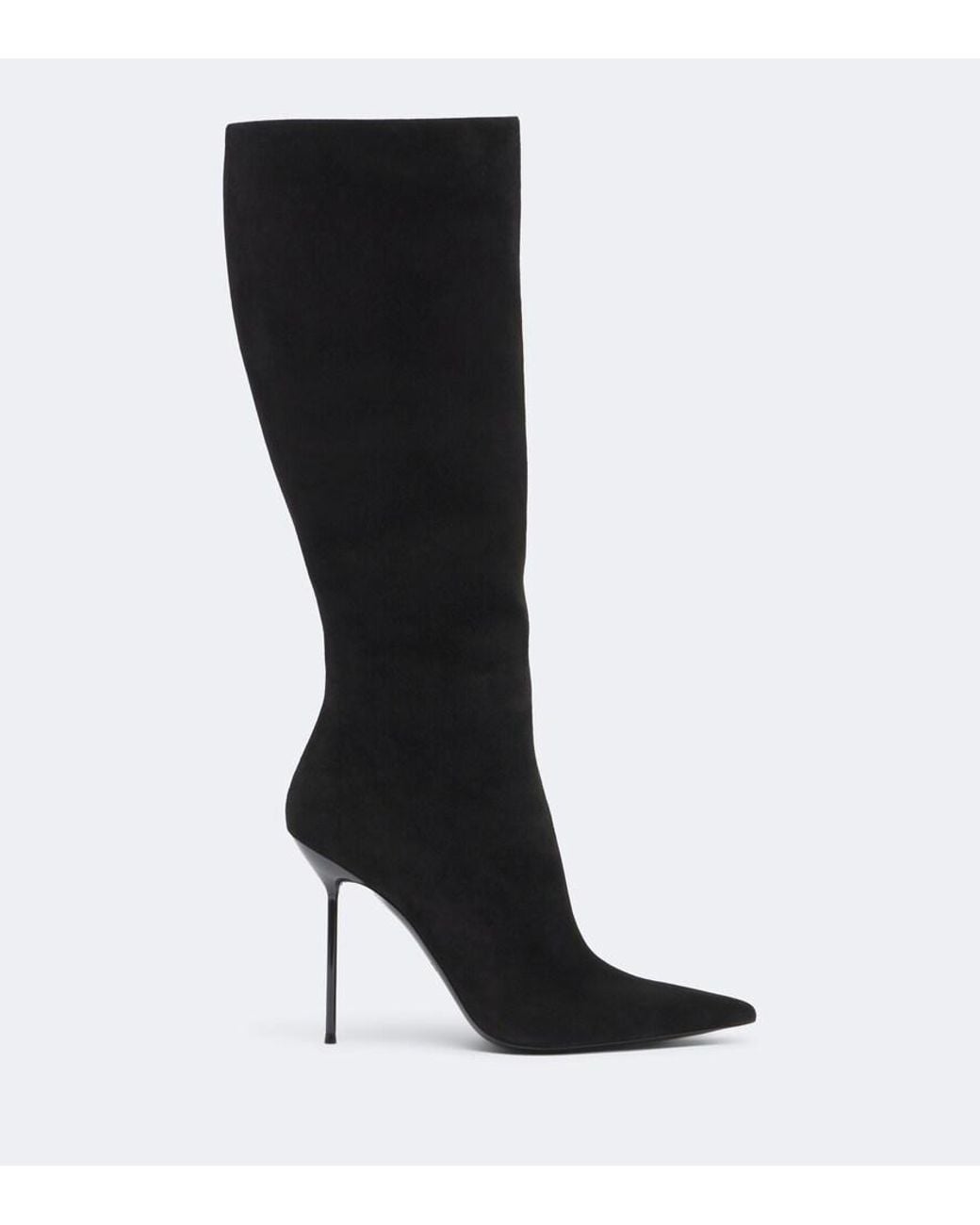 Paris Texas Black Lidia Suede Knee-High Boots