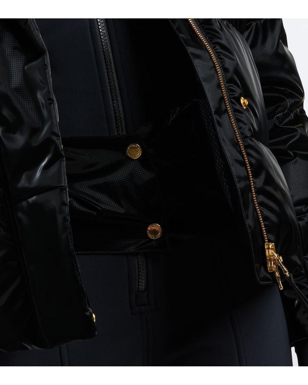 Bogner Black Naia Hooded Down Ski Jacket