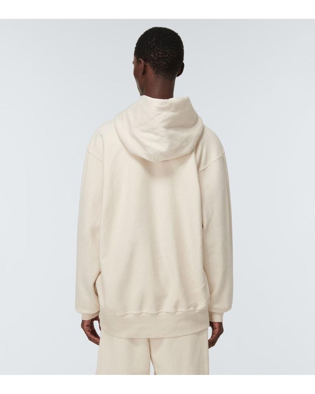 Les Tien Multicolor Cropped Hooded Sweatshirt for men