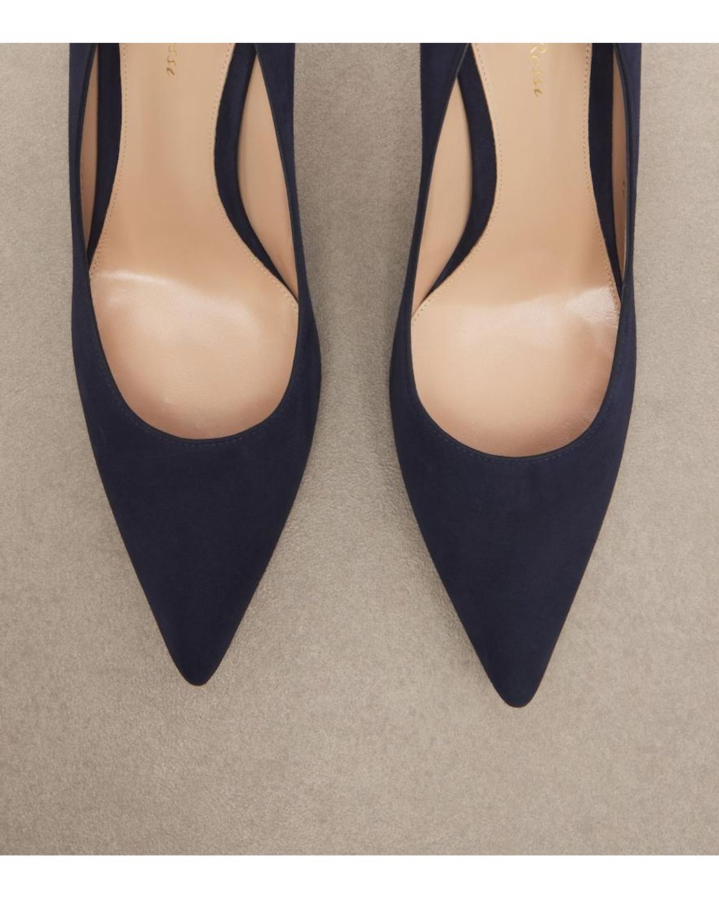 Gianvito Rossi Blue Gianvito Suede Pumps