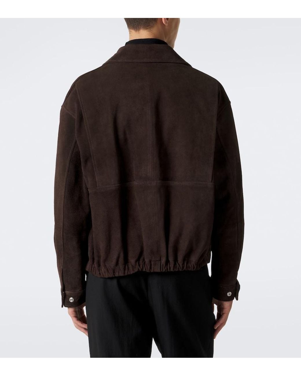 Arma Black Maddox Suede Blouson Jacket for men