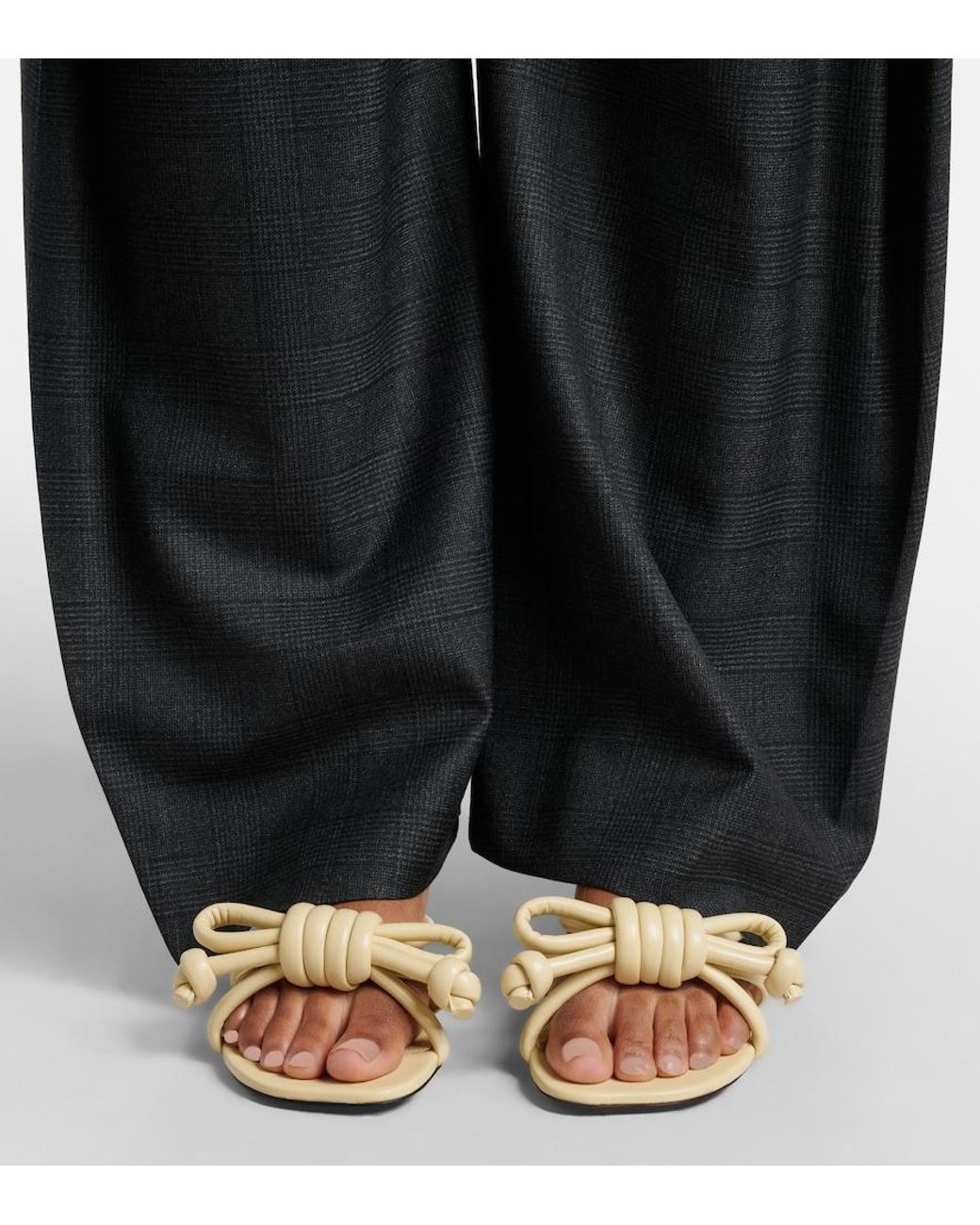 Loewe Natural Flamenco 45 Leather Mules