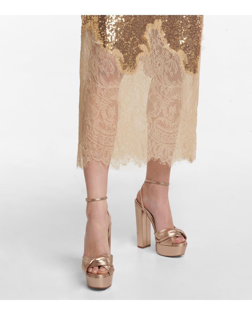 aquazzura gold platform sandals