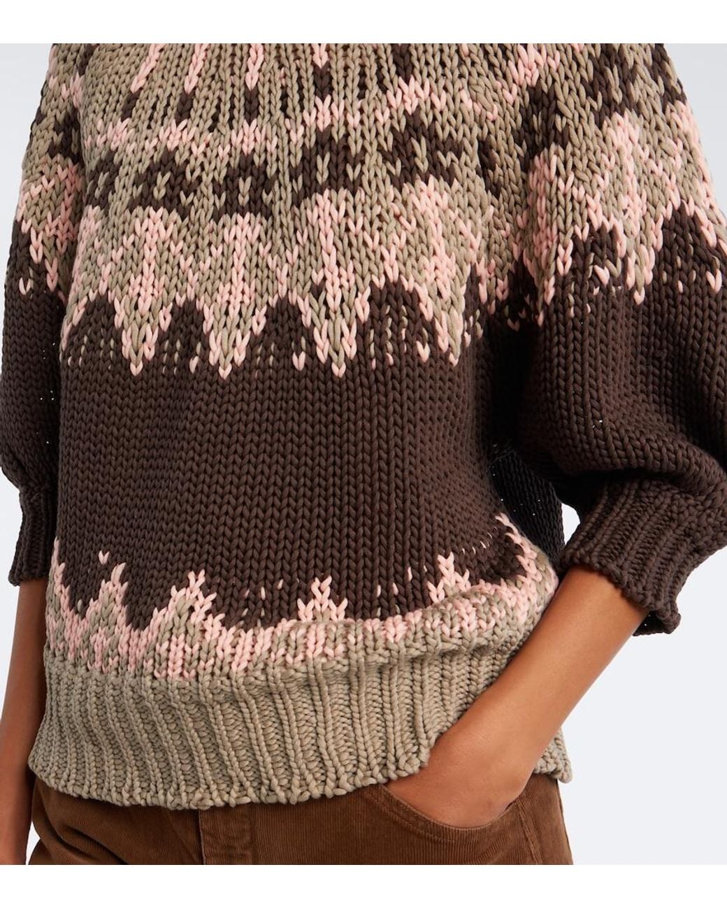 Altuzarra Multicolor Marty Fair Isle Cotton Sweater