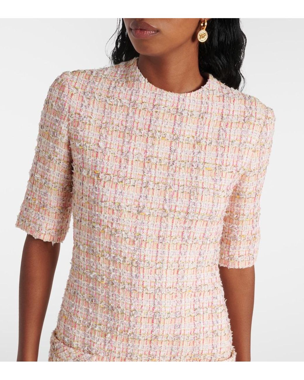 Versace Pink Short Dresses