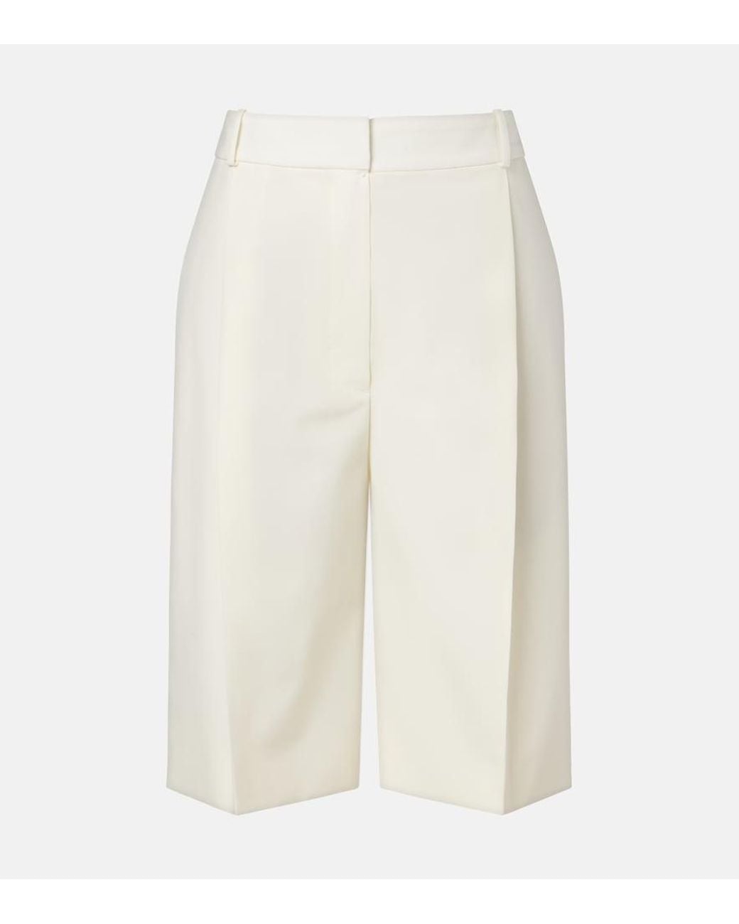 Rohe White Virgin Wool Bermuda Shorts
