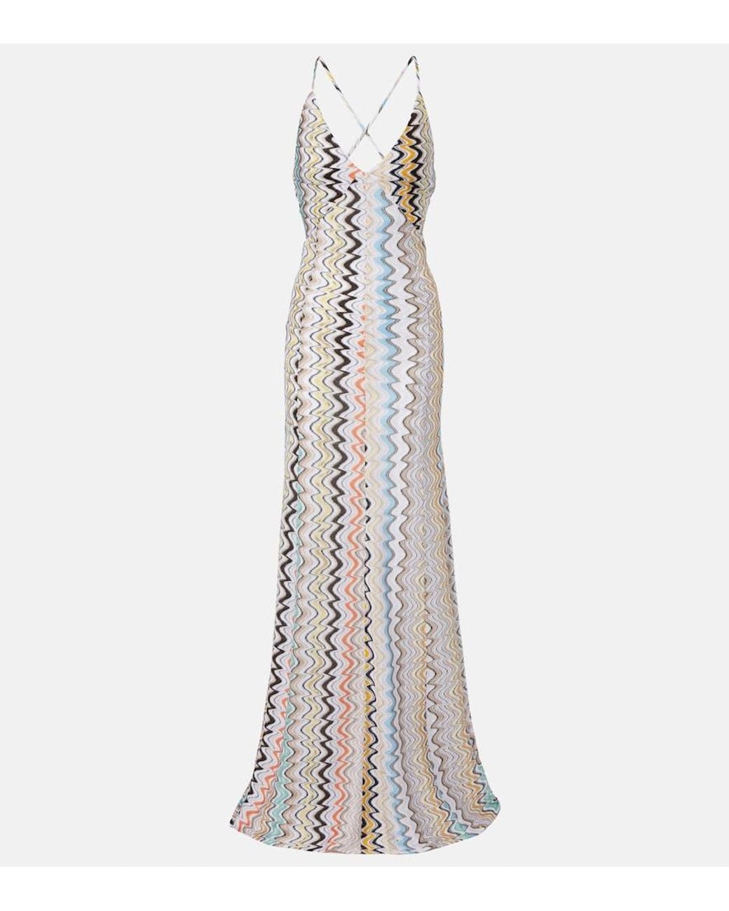 Robe Longue Wave Missoni en coloris White
