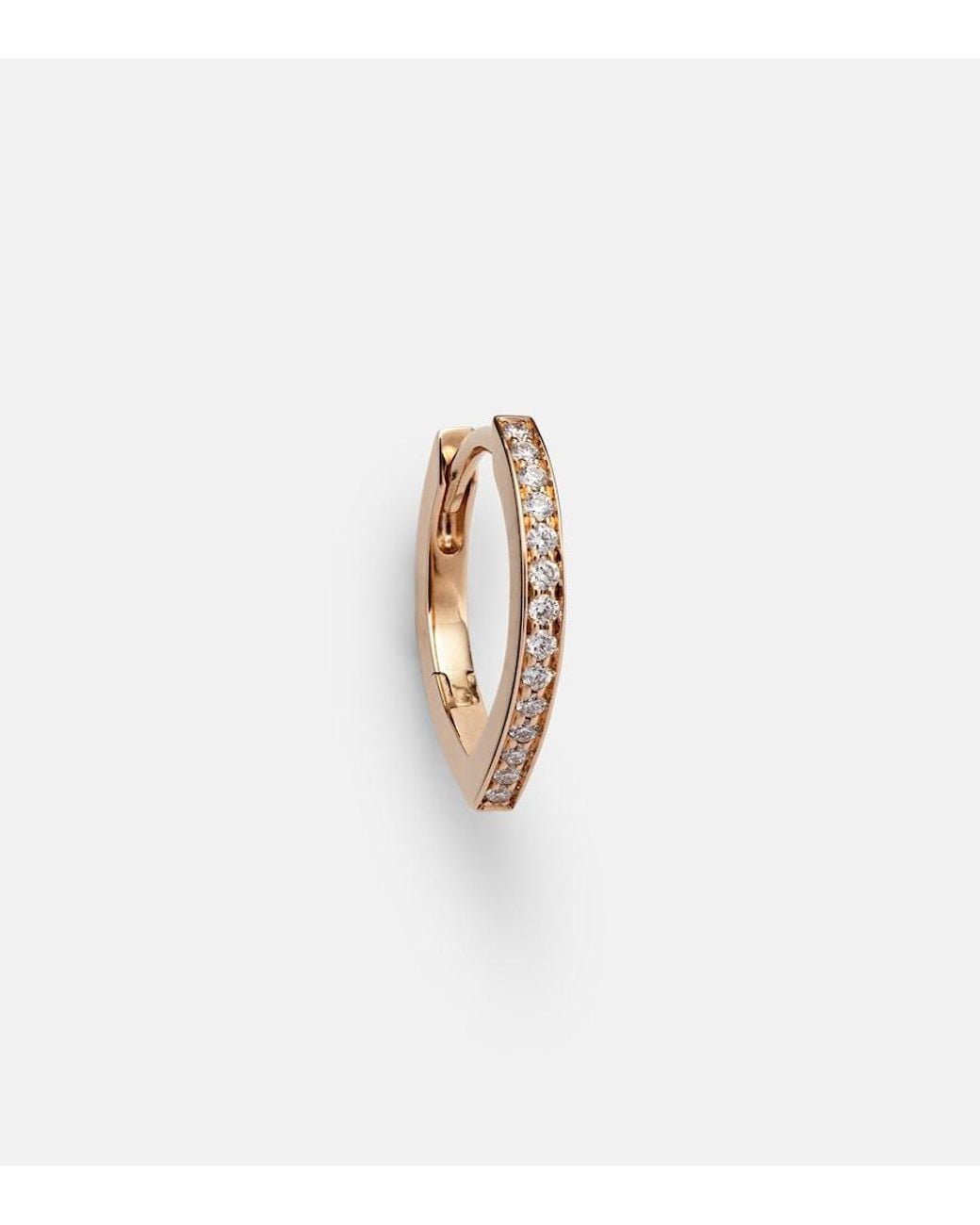 Repossi White Antifer 18Kt Rose Single Earring With Diamonds