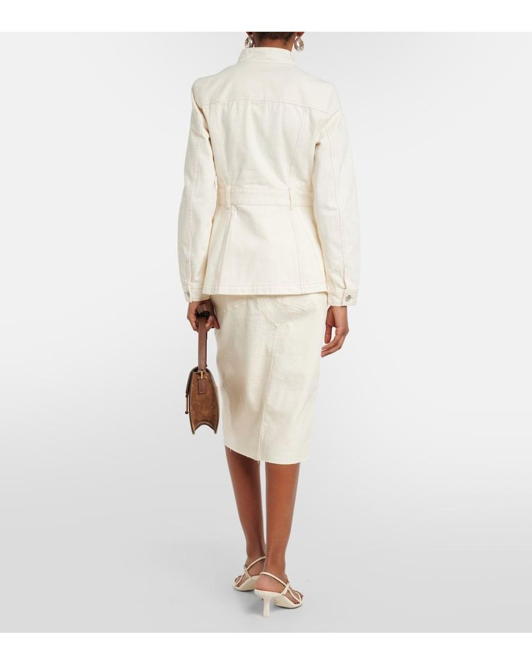 Veronica Beard Natural Tika Denim Jacket