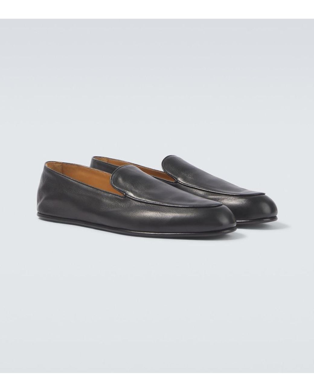 Tom Ford Gray Leo Leather Loafers for men