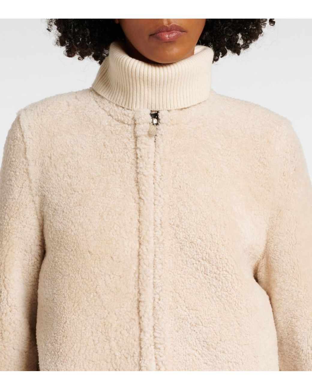 Totême Natural Shearling Coat