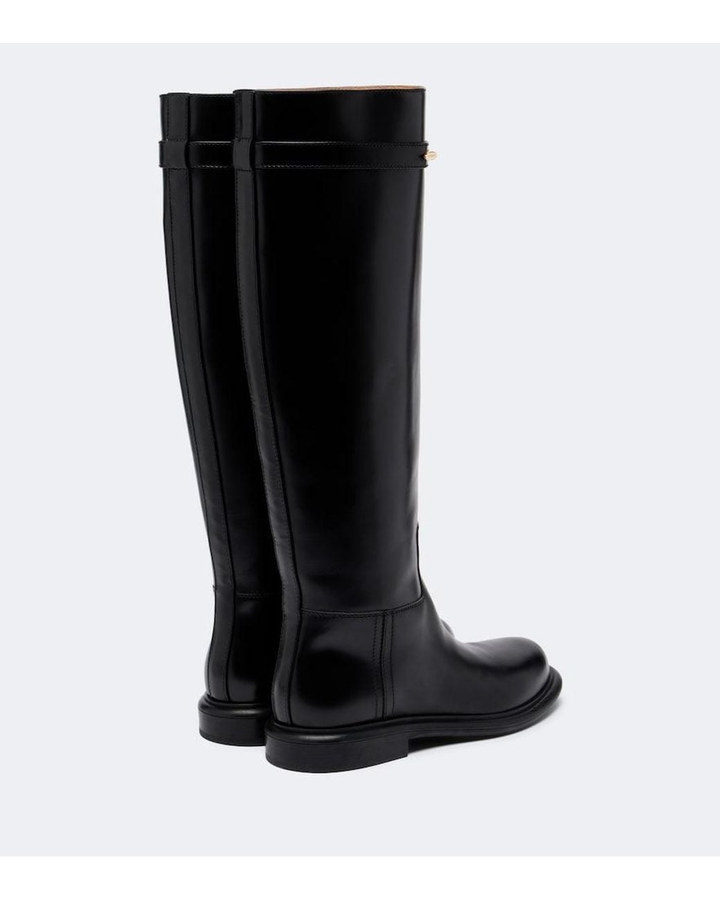 Givenchy Black Pinch Embellished Leather Knee-High Boots