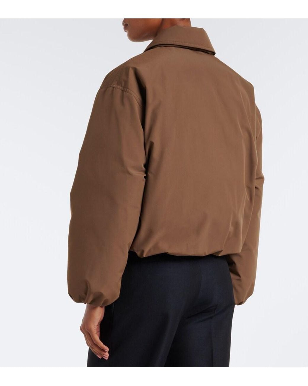 Jil Sander Brown Techincal Down Jacket