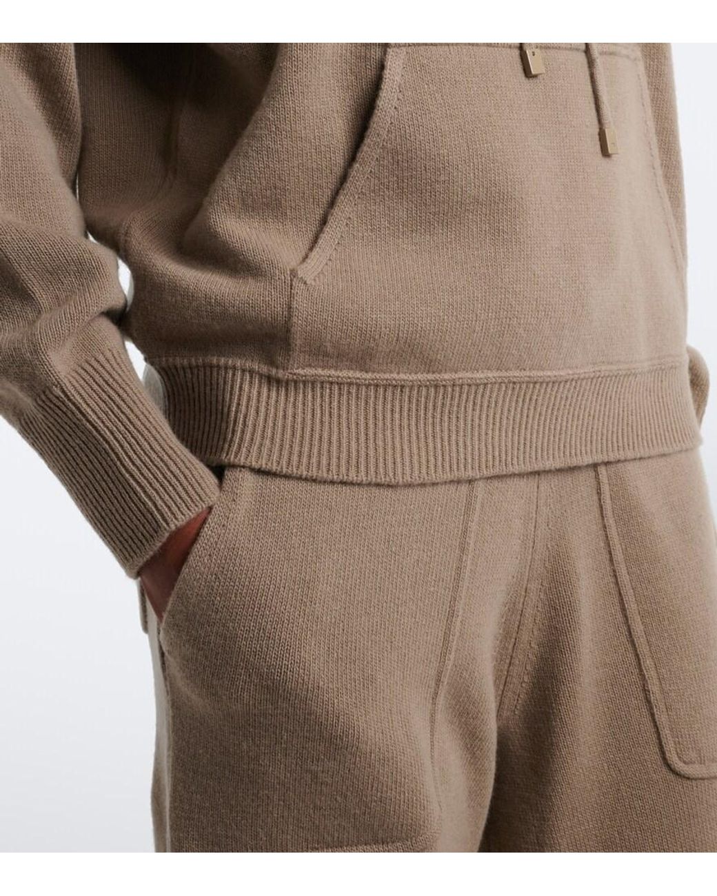 Tom Ford Brown Wool And Cashmere Hoodie