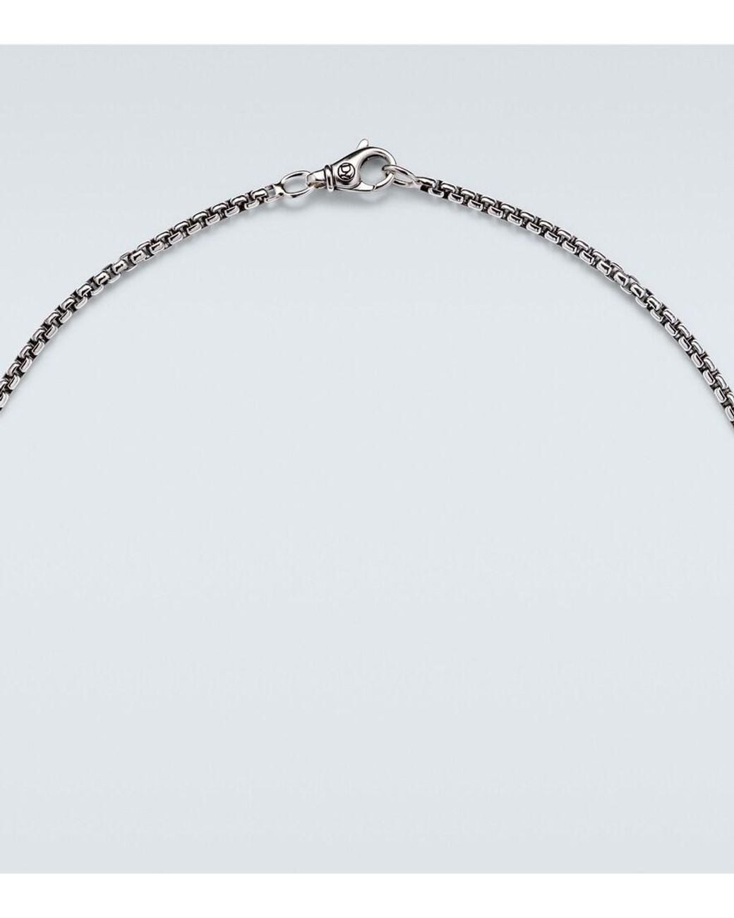 David Yurman Blue Sterling Chain Necklace for men