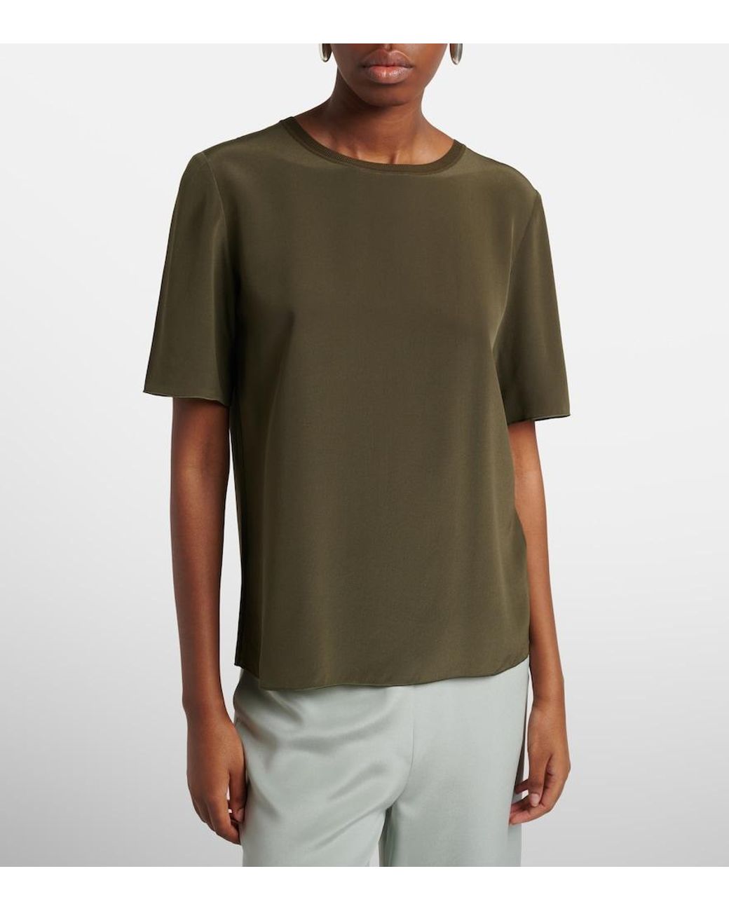 Joseph Green Rubin Silk Crepe T-Shirt