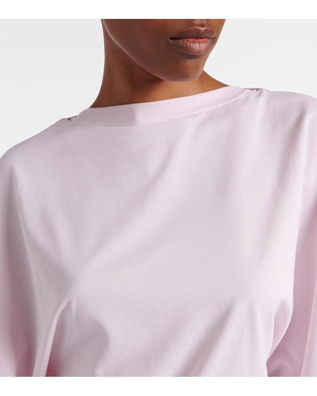 Jacquemus Pink Moisson Oversized Open-Back Jersey T-Shirt