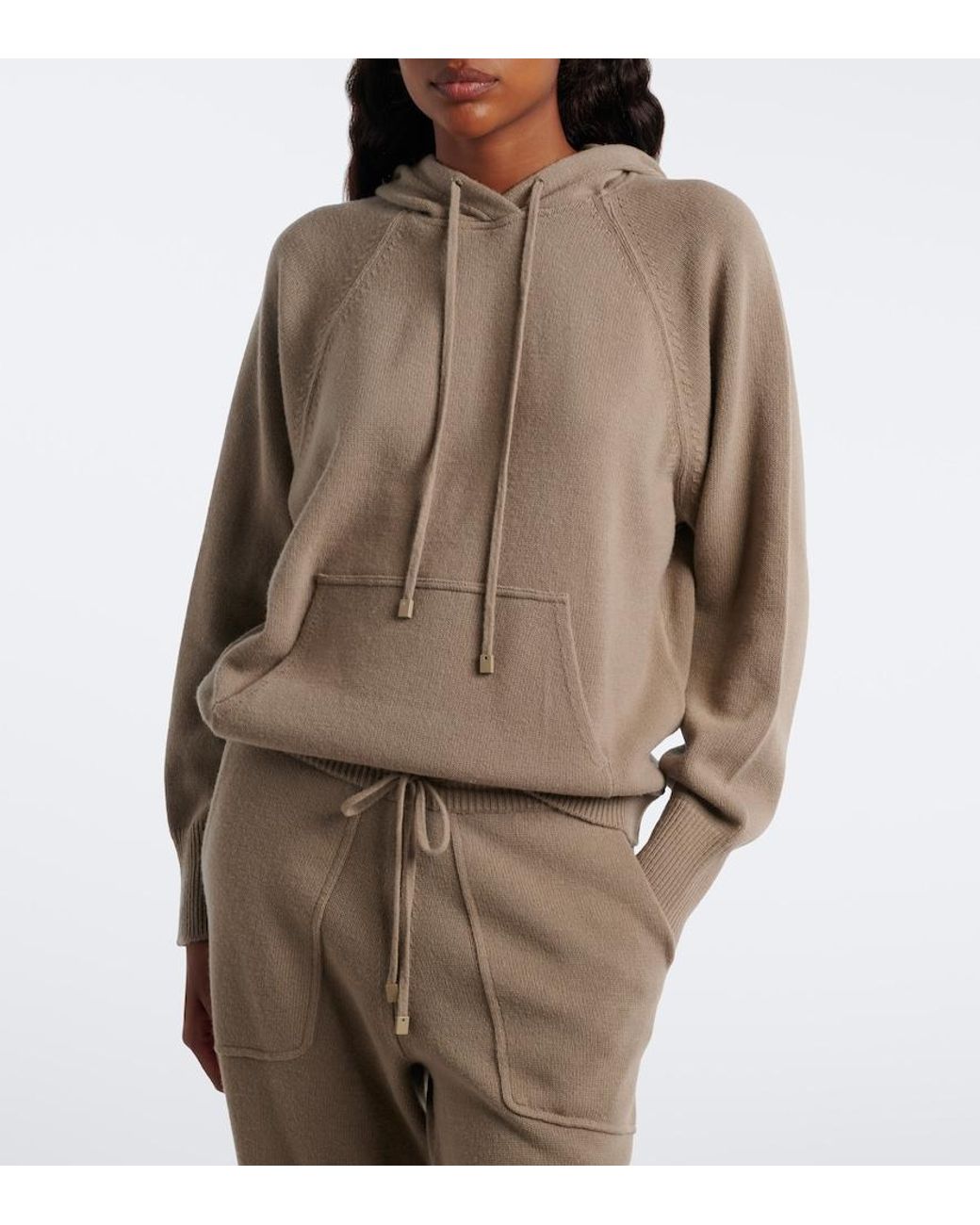 Tom Ford Brown Wool And Cashmere Hoodie