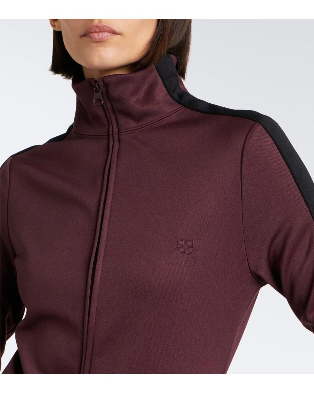 Courreges Purple Jersey Track Jacket