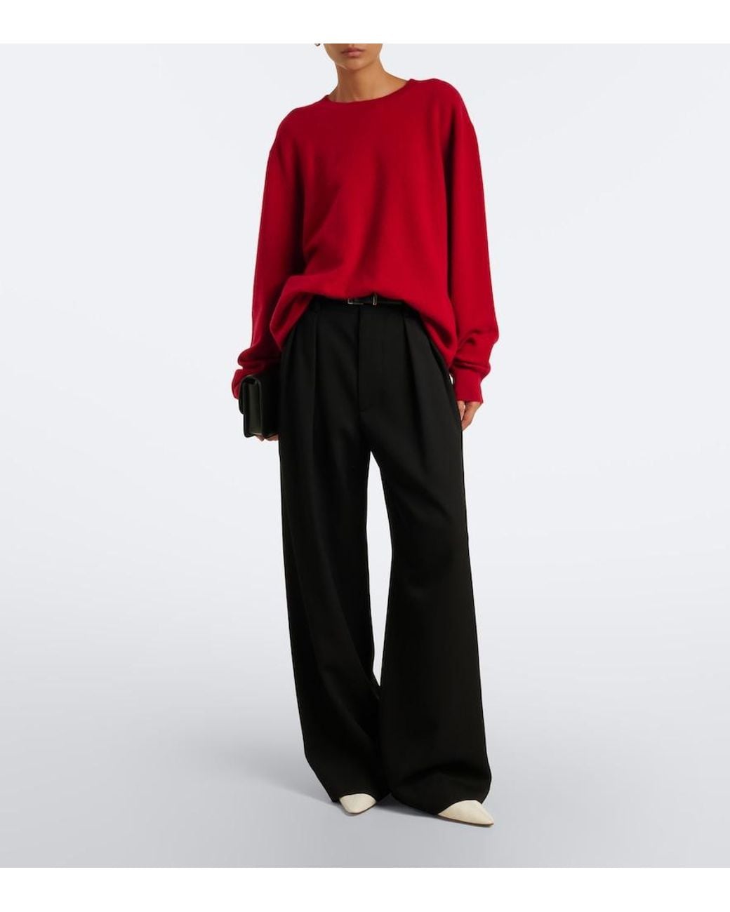 Extreme Cashmere Red N°358 Mister Cashmere-Blend Sweater