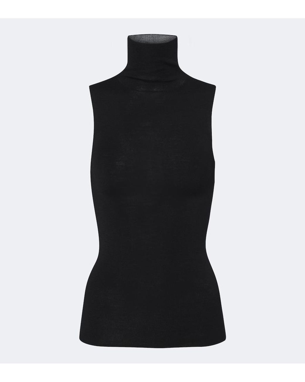 Dorothee Schumacher Black Virgin Wool Turtleneck Top