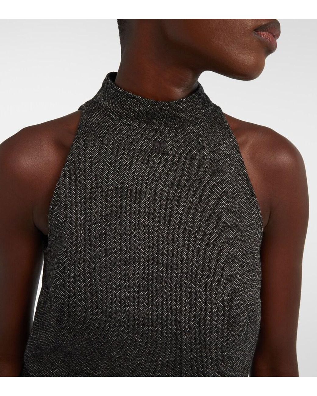 Courreges Black Heritage Wool Minidress