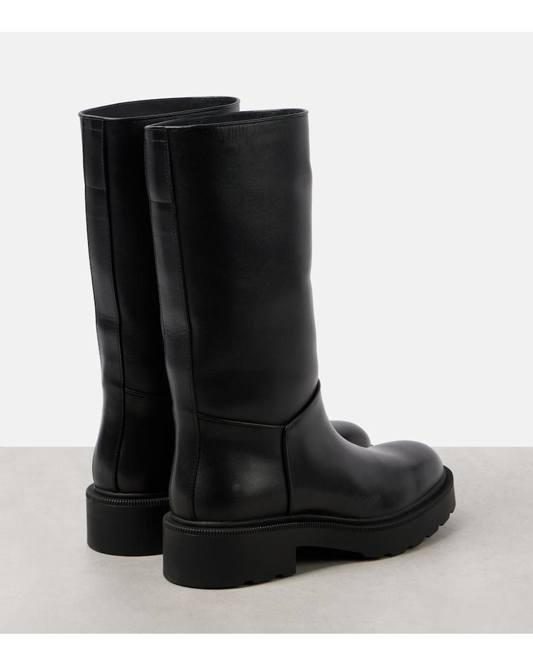 The Row Black Nobilis Tr Leather Boots