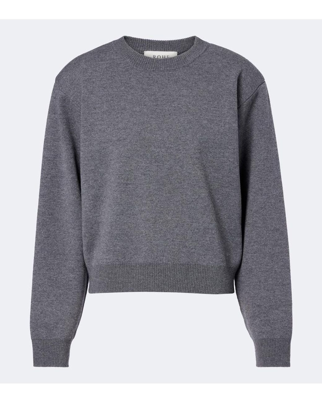 Rohe Gray Wool And Cashmere-Blend Sweater