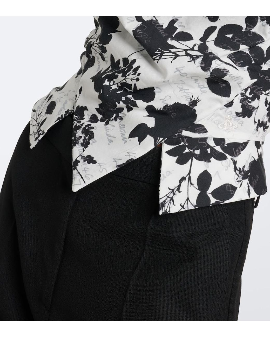 Vivienne Westwood White Sunday Floral Bustier Top