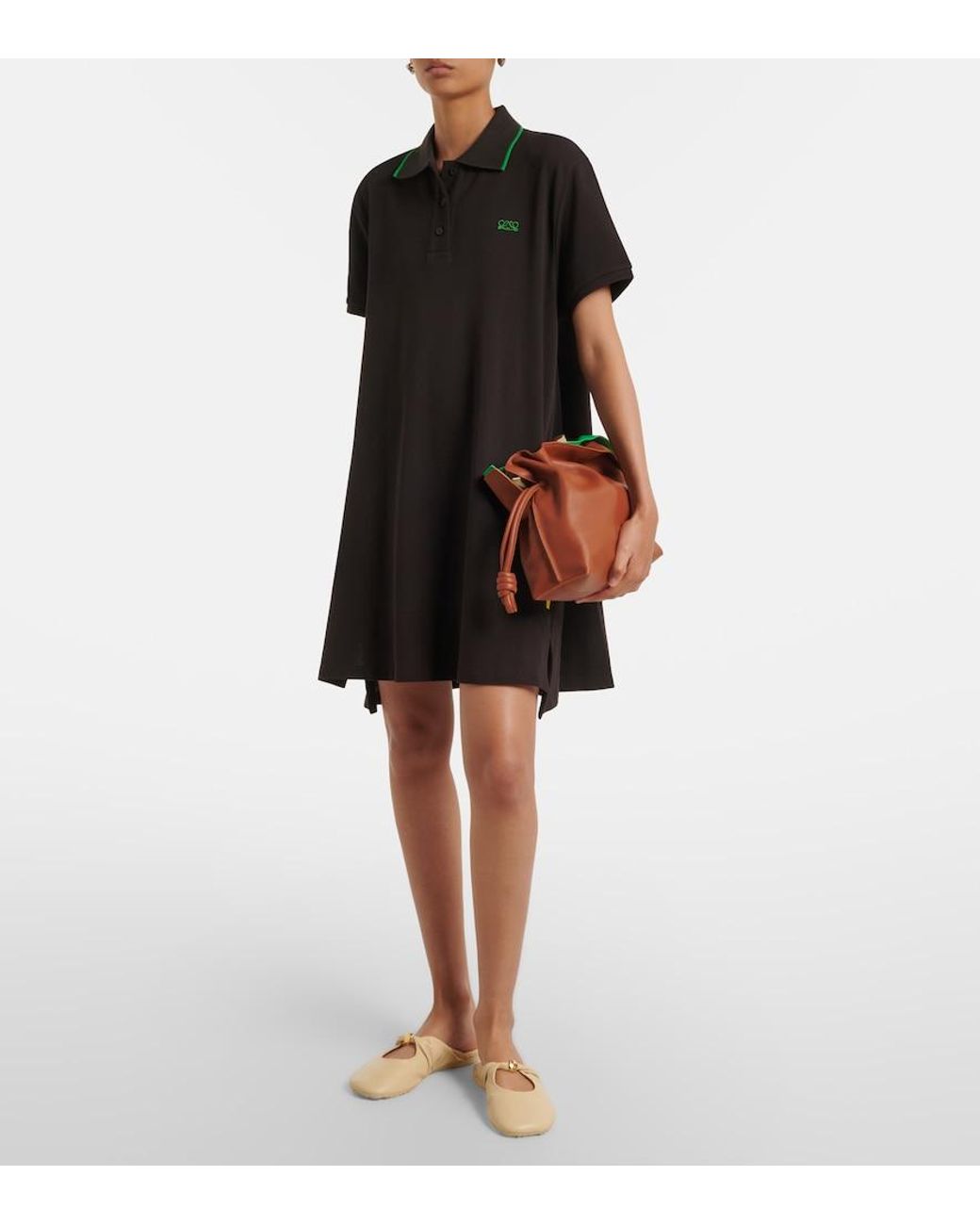 Loewe Brown Flamenco Medium Layered Leather Clutch