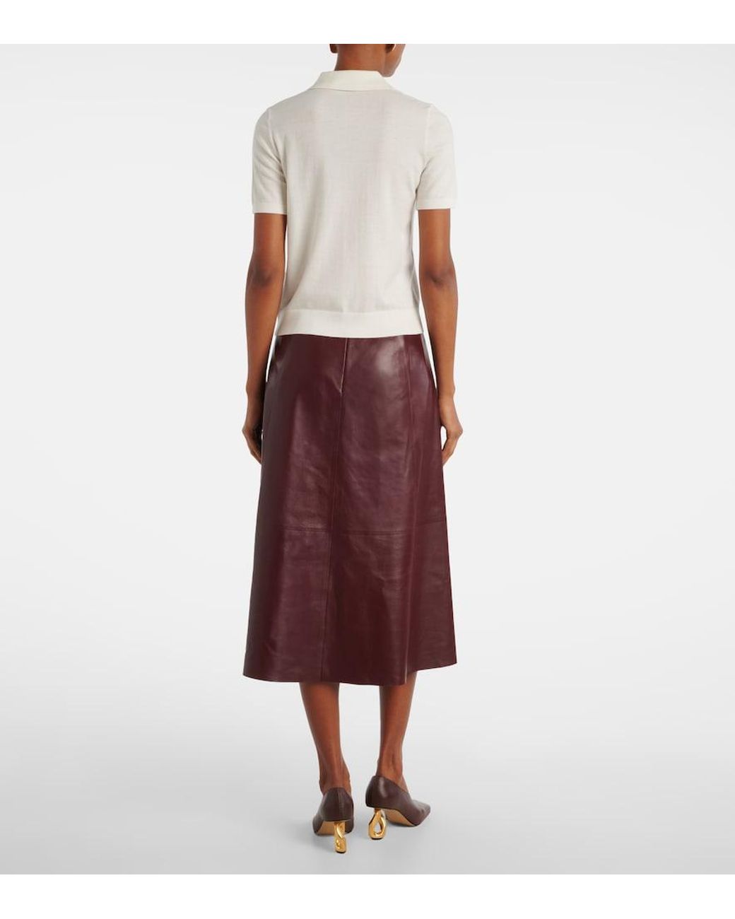 Altuzarra White Nemo Wool-Blend Polo Shirt