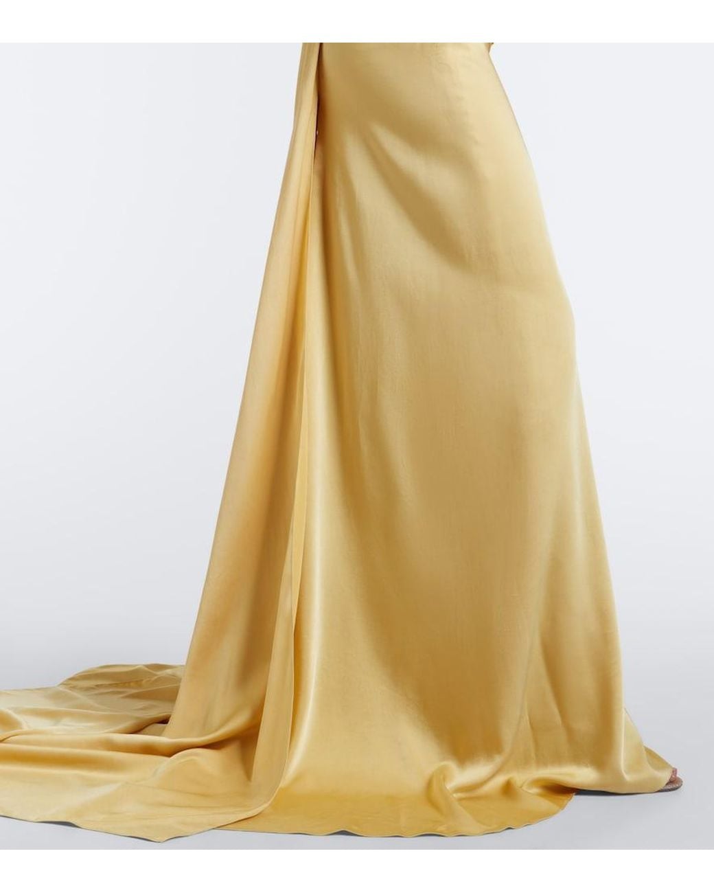 Marmar Halim Metallic Satin Corset Gown