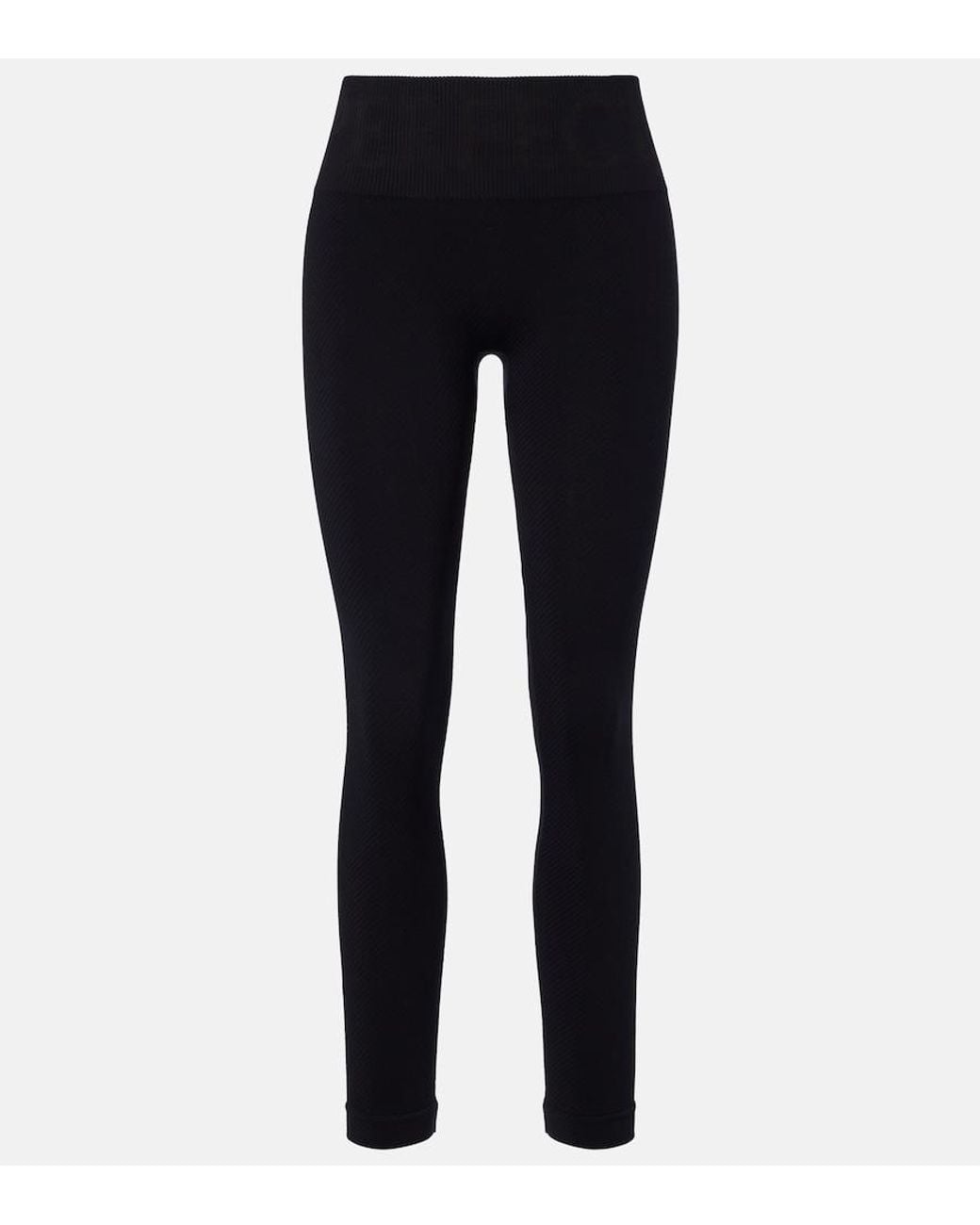 Perfect Moment Black Perfect Ribbed-Knit Leggings