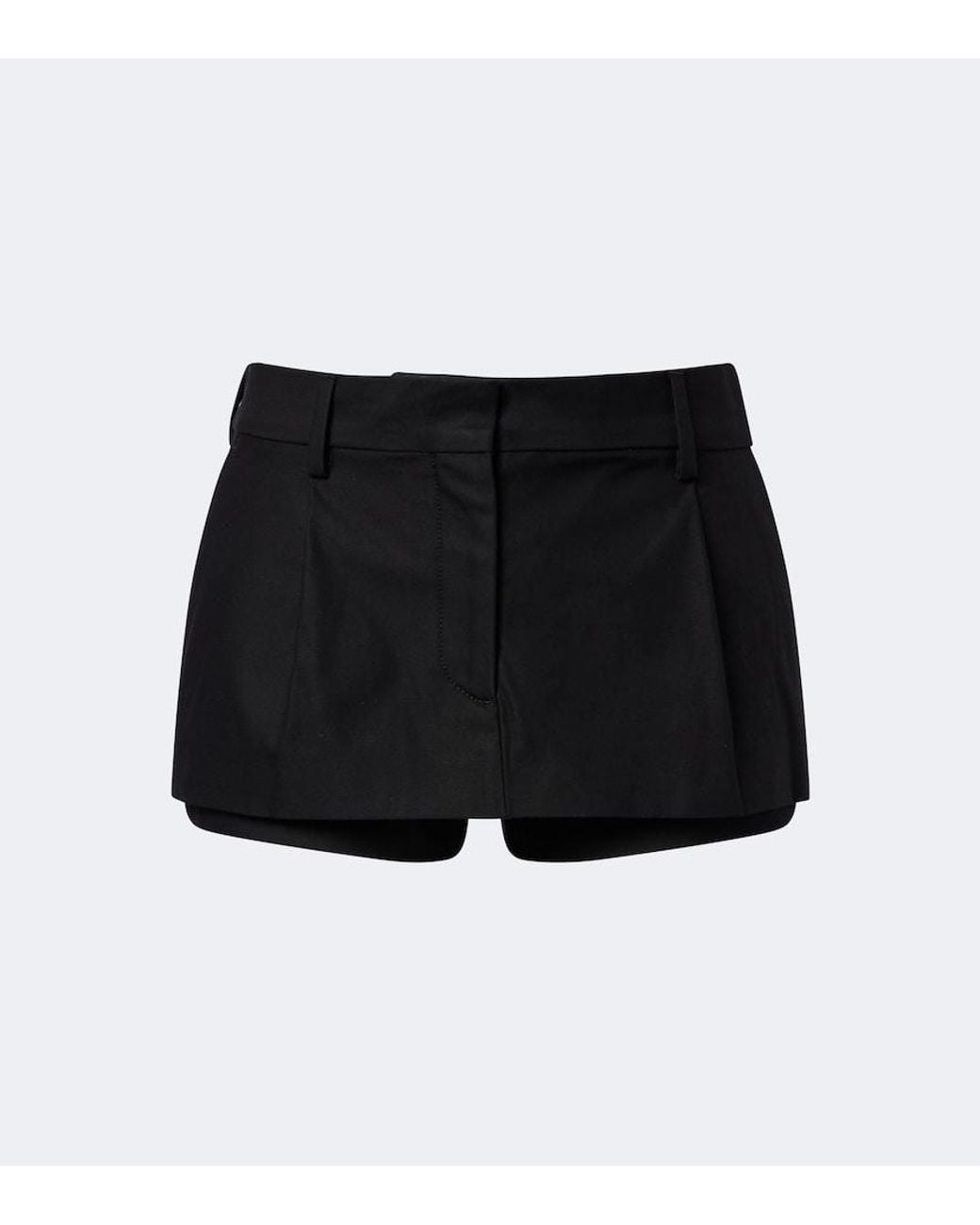 Acne Black Cotton Skort