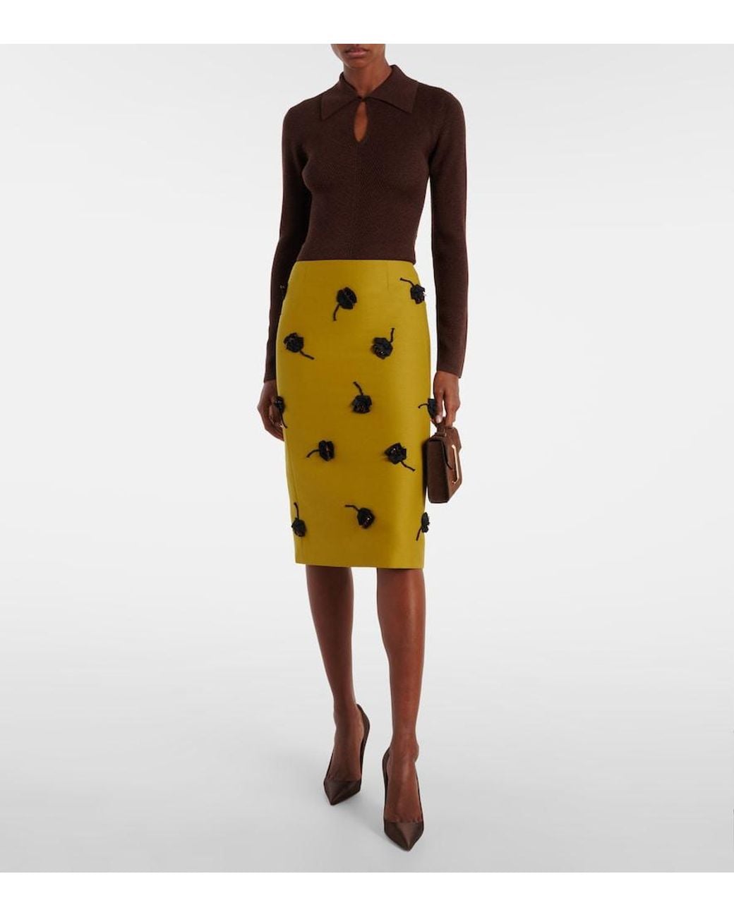 Emilia Wickstead Brown Ambrose Wool Sweater