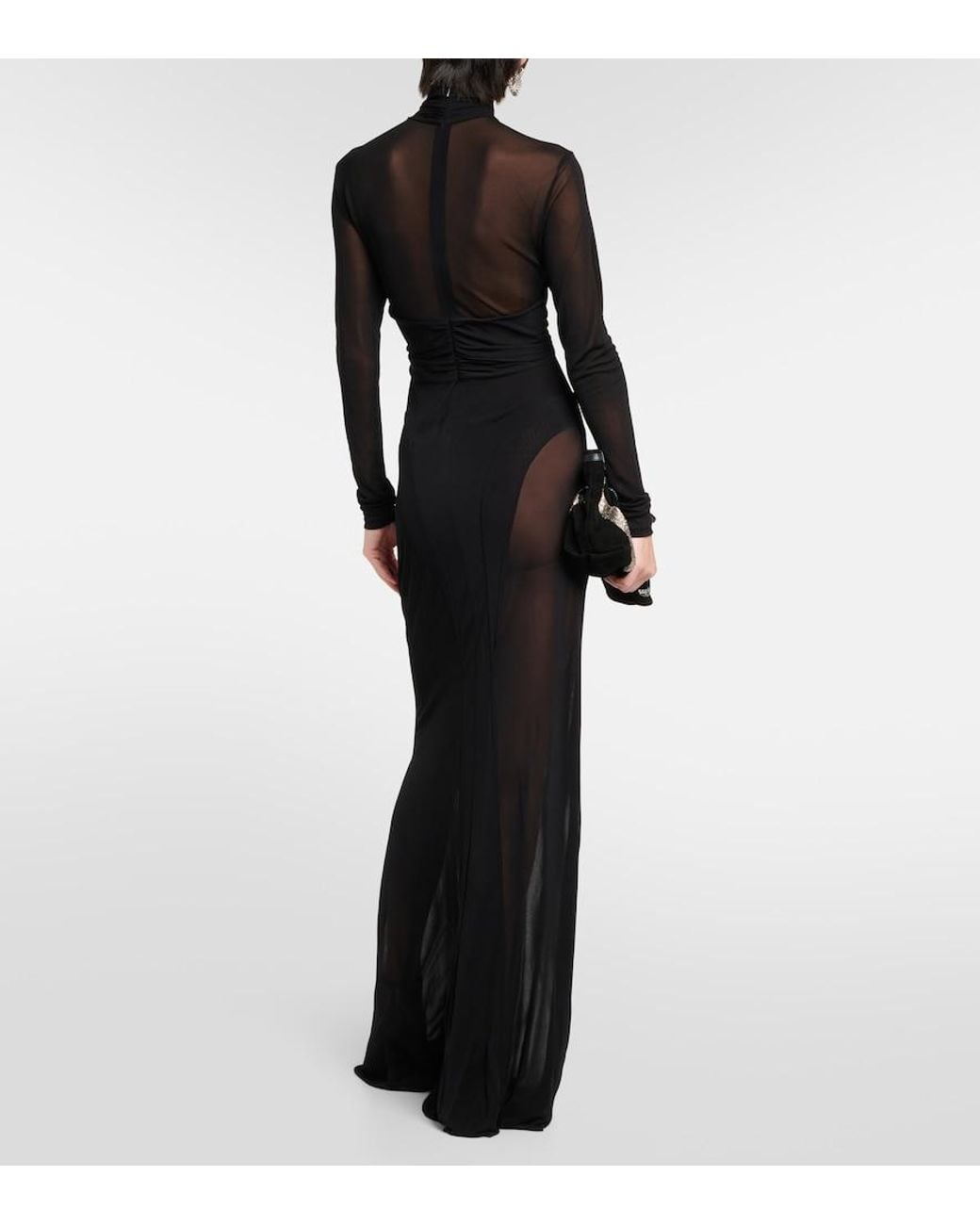 Isabel Marant Black Rimma Semi-Sheer Gown